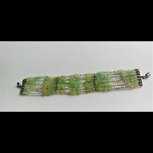 Peridot And Pearls Bracelet